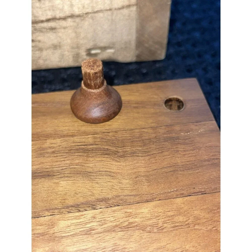 Vintage Mandalay Genuine‎ Teak Serving Tray With Glass Inserts - Picture 10 of 14